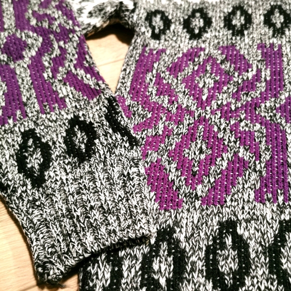 Vintage London Fog Sweater 80s Geometric Sweater - Picture 4 of 6